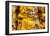 China 10MKm2 Collection - Gold Buddhist Statues in Longhua Temple-Philippe Hugonnard-Framed Photographic Print