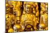 China 10MKm2 Collection - Gold Buddhist Statues in Longhua Temple-Philippe Hugonnard-Mounted Photographic Print