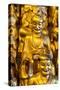 China 10MKm2 Collection - Gold Buddhist Statues in Longhua Temple-Philippe Hugonnard-Stretched Canvas