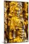China 10MKm2 Collection - Gold Buddhist Statues in Longhua Temple-Philippe Hugonnard-Mounted Photographic Print