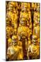 China 10MKm2 Collection - Gold Buddhist Statues in Longhua Temple-Philippe Hugonnard-Mounted Photographic Print