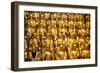 China 10MKm2 Collection - Gold Buddhist Statues in Longhua Temple-Philippe Hugonnard-Framed Photographic Print