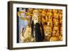 China 10MKm2 Collection - Gold Buddhist Statues in Longhua Temple-Philippe Hugonnard-Framed Photographic Print