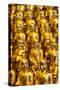 China 10MKm2 Collection - Gold Buddhist Statues in Longhua Temple-Philippe Hugonnard-Stretched Canvas