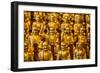 China 10MKm2 Collection - Gold Buddhist Statues in Longhua Temple-Philippe Hugonnard-Framed Photographic Print