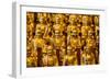 China 10MKm2 Collection - Gold Buddhist Statues in Longhua Temple-Philippe Hugonnard-Framed Photographic Print