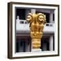 China 10MKm2 Collection - Golden Chinese Lion Statue Jing An Temple - Shanghai-Philippe Hugonnard-Framed Photographic Print