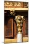 China 10MKm2 Collection - Golden Chinese Lion Statue Jing An Temple - Shanghai-Philippe Hugonnard-Mounted Photographic Print