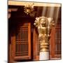 China 10MKm2 Collection - Golden Chinese Lion Statue Jing An Temple - Shanghai-Philippe Hugonnard-Mounted Photographic Print