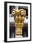 China 10MKm2 Collection - Golden Chinese Lion Statue Jing An Temple - Shanghai-Philippe Hugonnard-Framed Photographic Print