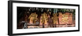 China 10MKm2 Collection - Golden Chinese Writing-Philippe Hugonnard-Framed Photographic Print