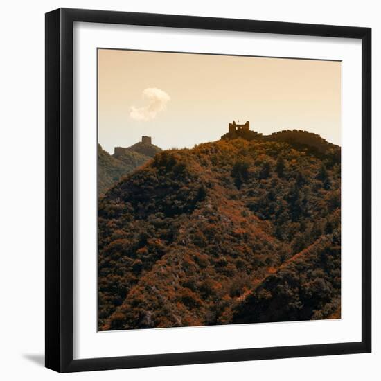 China 10MKm2 Collection - Great Wall of China - Fall Colors-Philippe Hugonnard-Framed Photographic Print