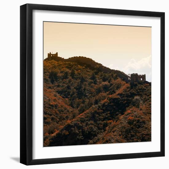 China 10MKm2 Collection - Great Wall of China - Fall Colors-Philippe Hugonnard-Framed Photographic Print