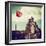 China 10MKm2 Collection - Great Wall with the Chinise Flag-Philippe Hugonnard-Framed Photographic Print