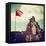 China 10MKm2 Collection - Great Wall with the Chinise Flag-Philippe Hugonnard-Framed Stretched Canvas