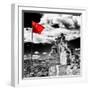 China 10MKm2 Collection - Great Wall with the Chinise Flag-Philippe Hugonnard-Framed Photographic Print