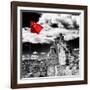 China 10MKm2 Collection - Great Wall with the Chinise Flag-Philippe Hugonnard-Framed Photographic Print