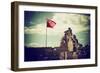 China 10MKm2 Collection - Great Wall with the Chinise Flag-Philippe Hugonnard-Framed Photographic Print