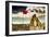 China 10MKm2 Collection - Great Wall with the Chinise Flag-Philippe Hugonnard-Framed Photographic Print