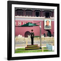 China 10MKm2 Collection - Guard in the Tiananmen Square - Beijing-Philippe Hugonnard-Framed Photographic Print