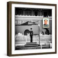 China 10MKm2 Collection - Guard in the Tiananmen Square - Beijing-Philippe Hugonnard-Framed Photographic Print