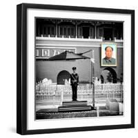 China 10MKm2 Collection - Guard in the Tiananmen Square - Beijing-Philippe Hugonnard-Framed Photographic Print