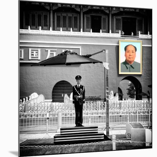 China 10MKm2 Collection - Guard in the Tiananmen Square - Beijing-Philippe Hugonnard-Mounted Photographic Print