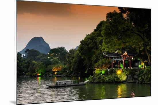 China 10MKm2 Collection - Guilin at night-Philippe Hugonnard-Mounted Photographic Print