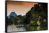 China 10MKm2 Collection - Guilin at night-Philippe Hugonnard-Framed Stretched Canvas