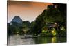 China 10MKm2 Collection - Guilin at night-Philippe Hugonnard-Stretched Canvas