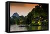 China 10MKm2 Collection - Guilin at night-Philippe Hugonnard-Framed Stretched Canvas