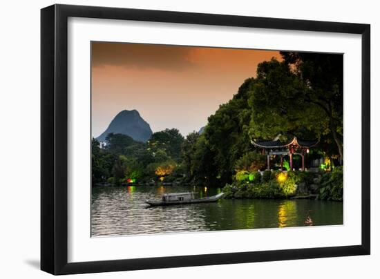 China 10MKm2 Collection - Guilin at night-Philippe Hugonnard-Framed Photographic Print