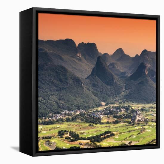 China 10MKm2 Collection - Guilin National Park at Sunset-Philippe Hugonnard-Framed Stretched Canvas