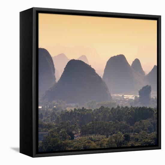 China 10MKm2 Collection - Guilin National Park at Sunset-Philippe Hugonnard-Framed Stretched Canvas