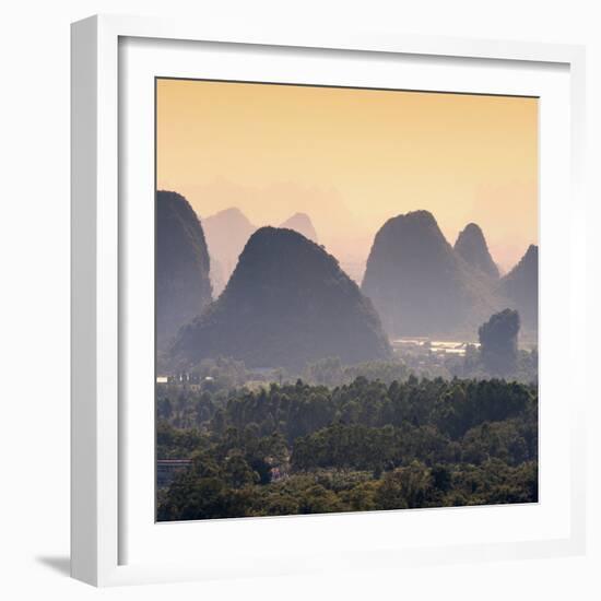 China 10MKm2 Collection - Guilin National Park at Sunset-Philippe Hugonnard-Framed Photographic Print