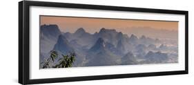 China 10MKm2 Collection - Guilin National Park at Sunset-Philippe Hugonnard-Framed Premium Photographic Print