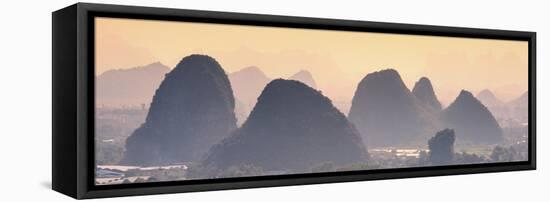 China 10MKm2 Collection - Guilin National Park at Sunset-Philippe Hugonnard-Framed Stretched Canvas