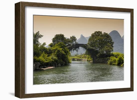 China 10MKm2 Collection - Guilin Yangshuo Bridge-Philippe Hugonnard-Framed Photographic Print