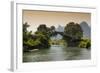 China 10MKm2 Collection - Guilin Yangshuo Bridge-Philippe Hugonnard-Framed Photographic Print