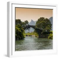 China 10MKm2 Collection - Guilin Yangshuo Bridge-Philippe Hugonnard-Framed Photographic Print