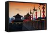 China 10MKm2 Collection - Illumination Night Ramparts - Xi'an City-Philippe Hugonnard-Framed Stretched Canvas