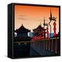 China 10MKm2 Collection - Illumination Night Ramparts - Xi'an City-Philippe Hugonnard-Framed Stretched Canvas