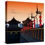 China 10MKm2 Collection - Illumination Night Ramparts - Xi'an City-Philippe Hugonnard-Stretched Canvas