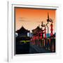 China 10MKm2 Collection - Illumination Night Ramparts - Xi'an City-Philippe Hugonnard-Framed Photographic Print