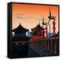 China 10MKm2 Collection - Illumination Night Ramparts - Xi'an City-Philippe Hugonnard-Framed Stretched Canvas