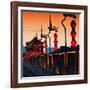 China 10MKm2 Collection - Illumination Night Ramparts - Xi'an City-Philippe Hugonnard-Framed Photographic Print