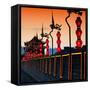 China 10MKm2 Collection - Illumination Night Ramparts - Xi'an City-Philippe Hugonnard-Framed Stretched Canvas