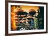 China 10MKm2 Collection - Instants Of Series - City Red Lanterns-Philippe Hugonnard-Framed Photographic Print