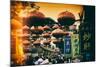 China 10MKm2 Collection - Instants Of Series - City Red Lanterns-Philippe Hugonnard-Mounted Photographic Print