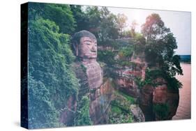 China 10MKm2 Collection - Instants Of Series - Giant Buddha of Leshan-Philippe Hugonnard-Stretched Canvas